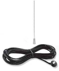 Larsen 136 - 512 Mhz, Permanent Mount 1/4 Wave Antenna with Mini-PL259 Connector