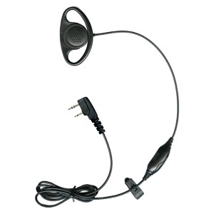 Relm Agent RP, D-ring earpiece with inline mic and PTT, for RP16/99 Relm portables.