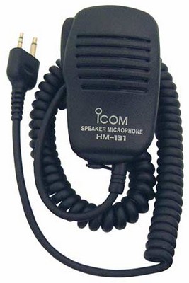 Icom HM-131 Speaker Microphone with earphone and revolving clip for IC-F3/F3S, IC-F4/F4S Handhelds