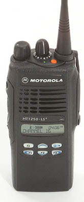 Motorola HT1250 LS+, VHF, 16 Channel, 5 Watt, LTR, PassPort Trunking Portable (AAH25KDF9DP5N)