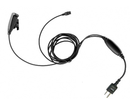 Impact Icom I1, 2 Wire Surveillance, Gold Series with interchangeable earpiece options.