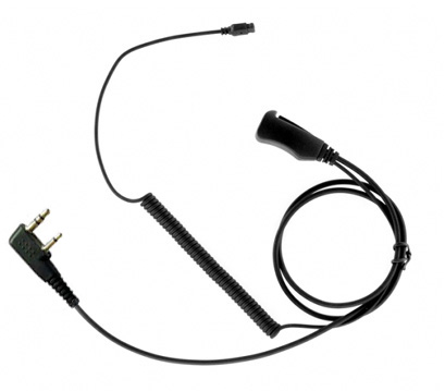 Impact K1, 1 Wire Surveillance, Gold Series with interchangeable earpiece options.