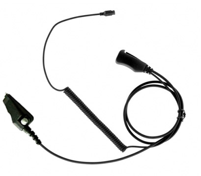 Impact K2, 1 Wire Surveillance, Gold Series with interchangeable earpiece options.