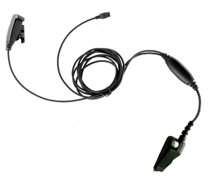 Impact K2, 2 Wire Surveillance, Gold Series with interchangeable earpiece options.