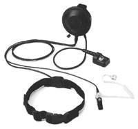 Motorola (Otto) V1-T12MJ117, Throat mic w/ acoustic tube, 80mm PTT & remote ring PTT