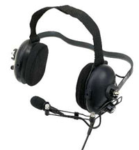 Kenwood (Otto) V4-10081, Behind-the-head, dual speaker, heavy duty, standard PTT
