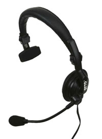 Icom (Otto) V4-10479, Lightweight single speaker padded headband with standard PTT