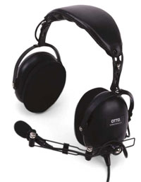 Vertex/Standard (Otto) V4-10404, Over-the-Head, dual speaker, heavy duty, standard PTT