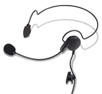 Icom (Otto) V4-BA2CA1, Breeze behind-the-head headset, single speaker, w/left boom mic