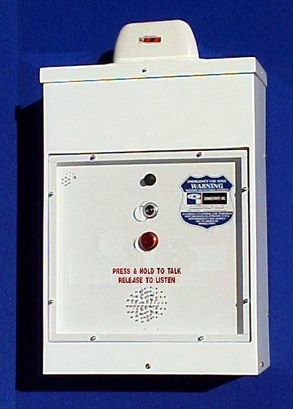 Motorola Call Box, AC/DC Powered, Ideal as an Entry System, Mounts on Wall or Pole.