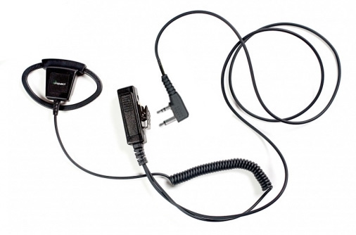 Impact Icom I2, 1 Wire Surveillance, Platinum Series with D-Shape Ear Hanger
