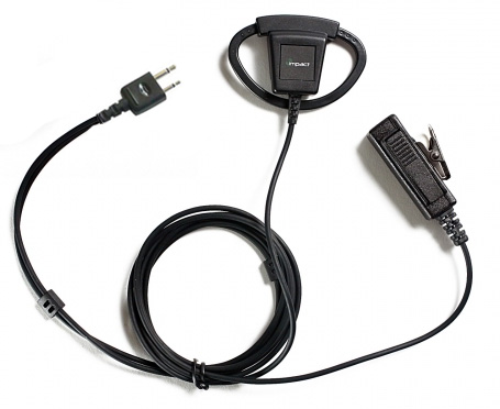 Impact Icom I1, 2 Wire Surveillance, Platinum Series with D Ear Hanger