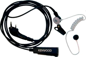 Kenwood KHS-8BL, Two-Wire Palm Mic with Earphone (Black)