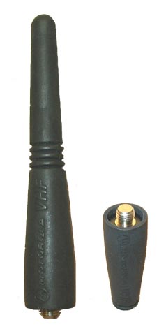 Motorola CP125/185, CT250/450, EX500, HT750, HT1250, VHF 155-174 Mhz Stubby Antenna . (PMAD4013)