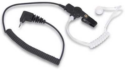 Otto V1-10432, Earphone kit for speaker mic only, 2.5mm right angle plug, coil cord, black