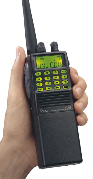 Icom IC-A3, Compact Air Band Transceiver.  List Price $600.00  DISCONTINUED